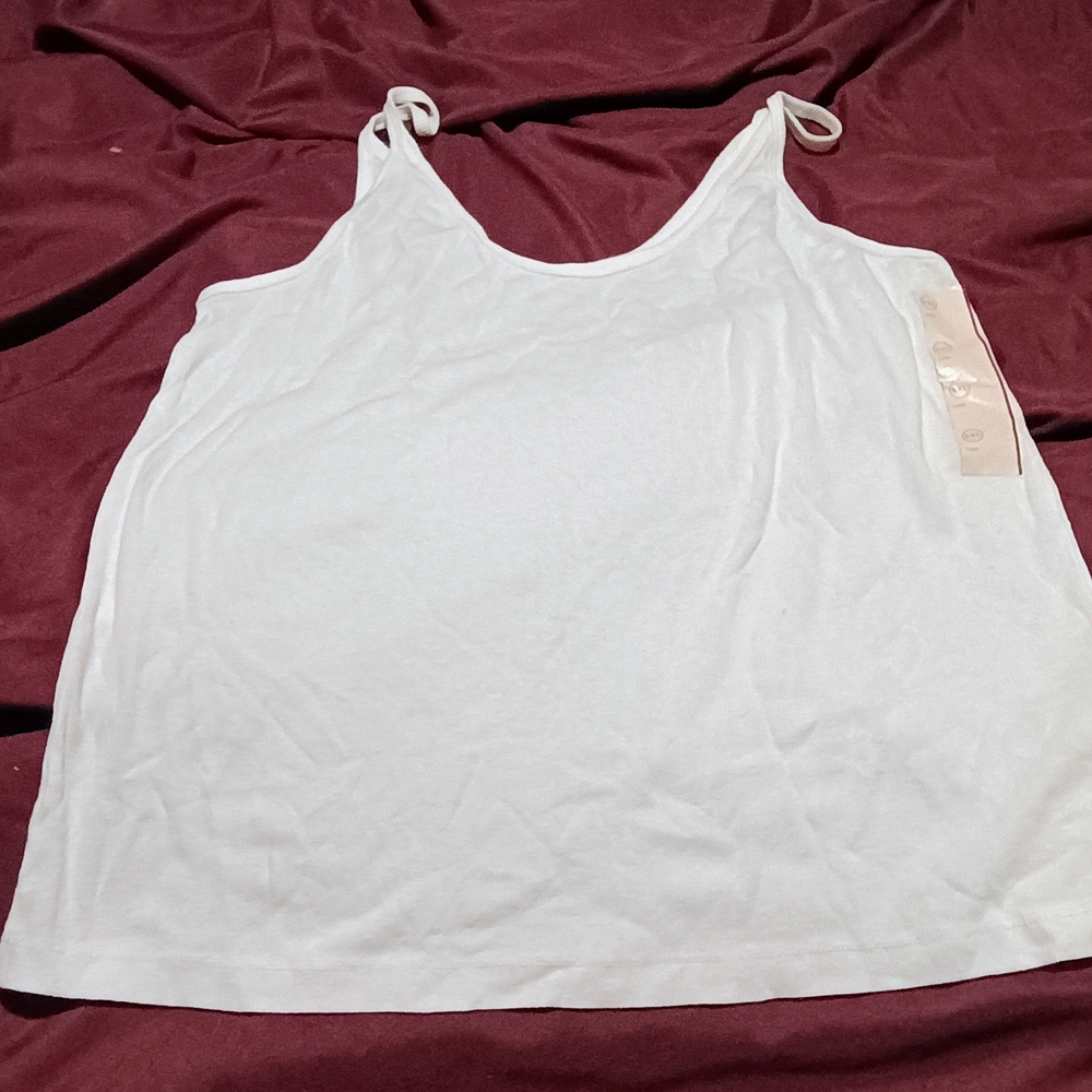 White Sleeveless Top